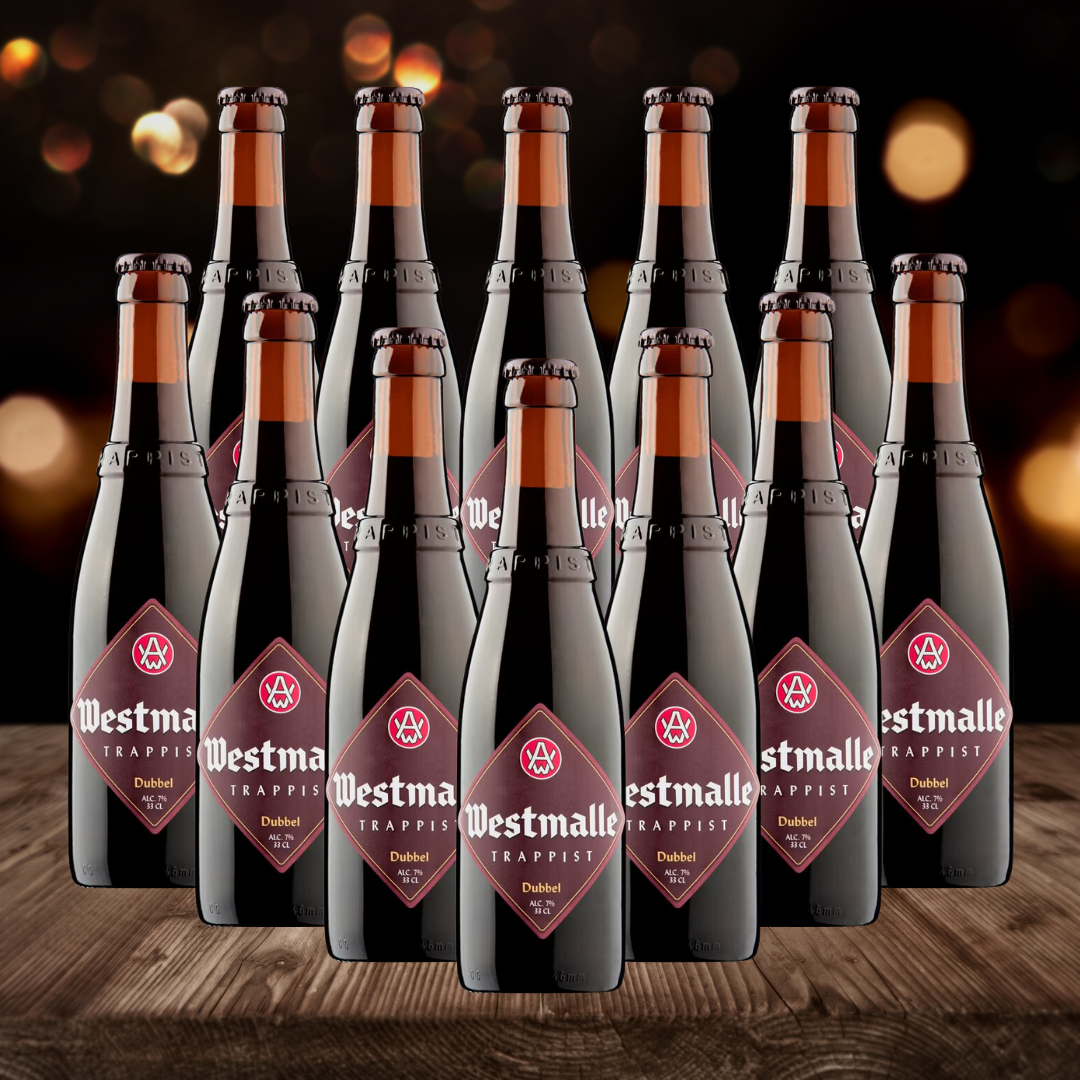 Westmalle Belgian Trappist Dubbel Beer 330ml Bottles - 7.0% ABV (12 Pack) - BEERHUNTER