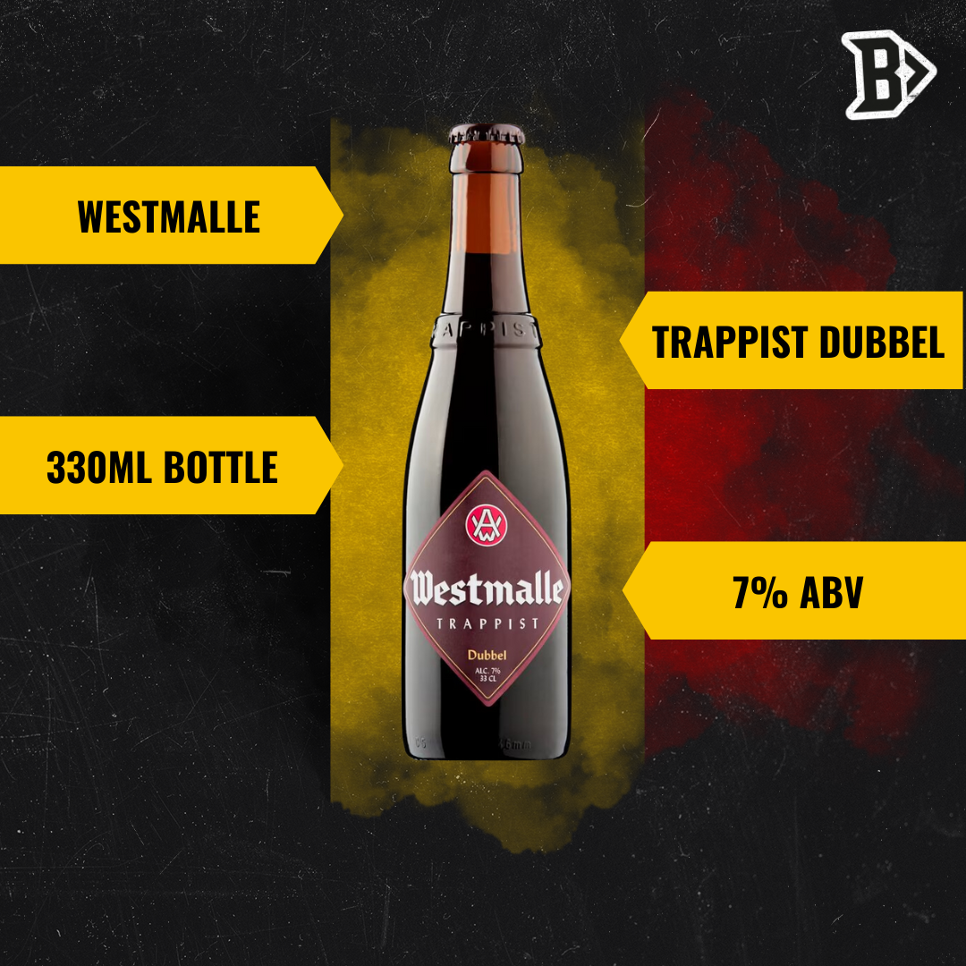 Westmalle Belgian Trappist Dubbel Beer 330ml Bottles - 7.0% ABV (12 Pack) - BEERHUNTER