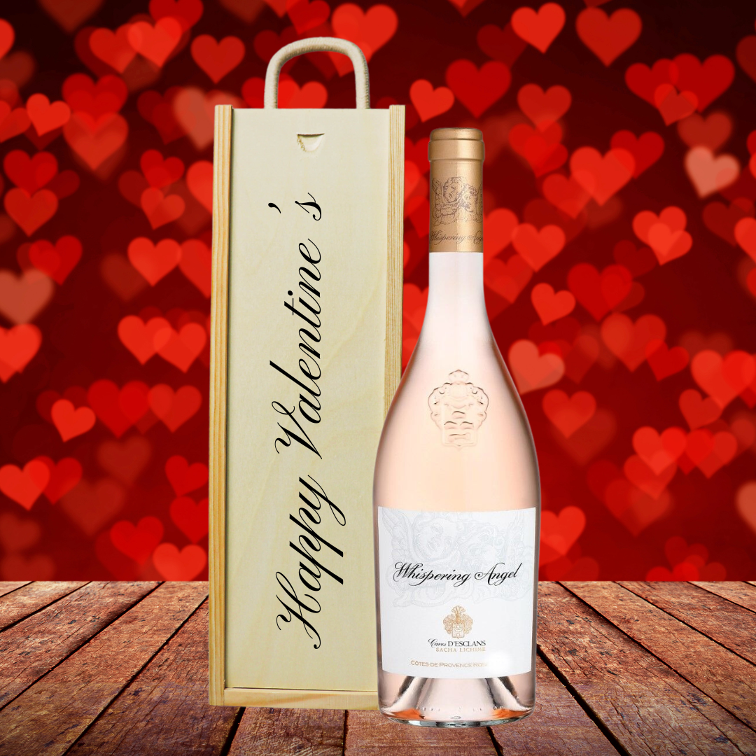 Whispering Angel Rose Wine Valentines Gift Set