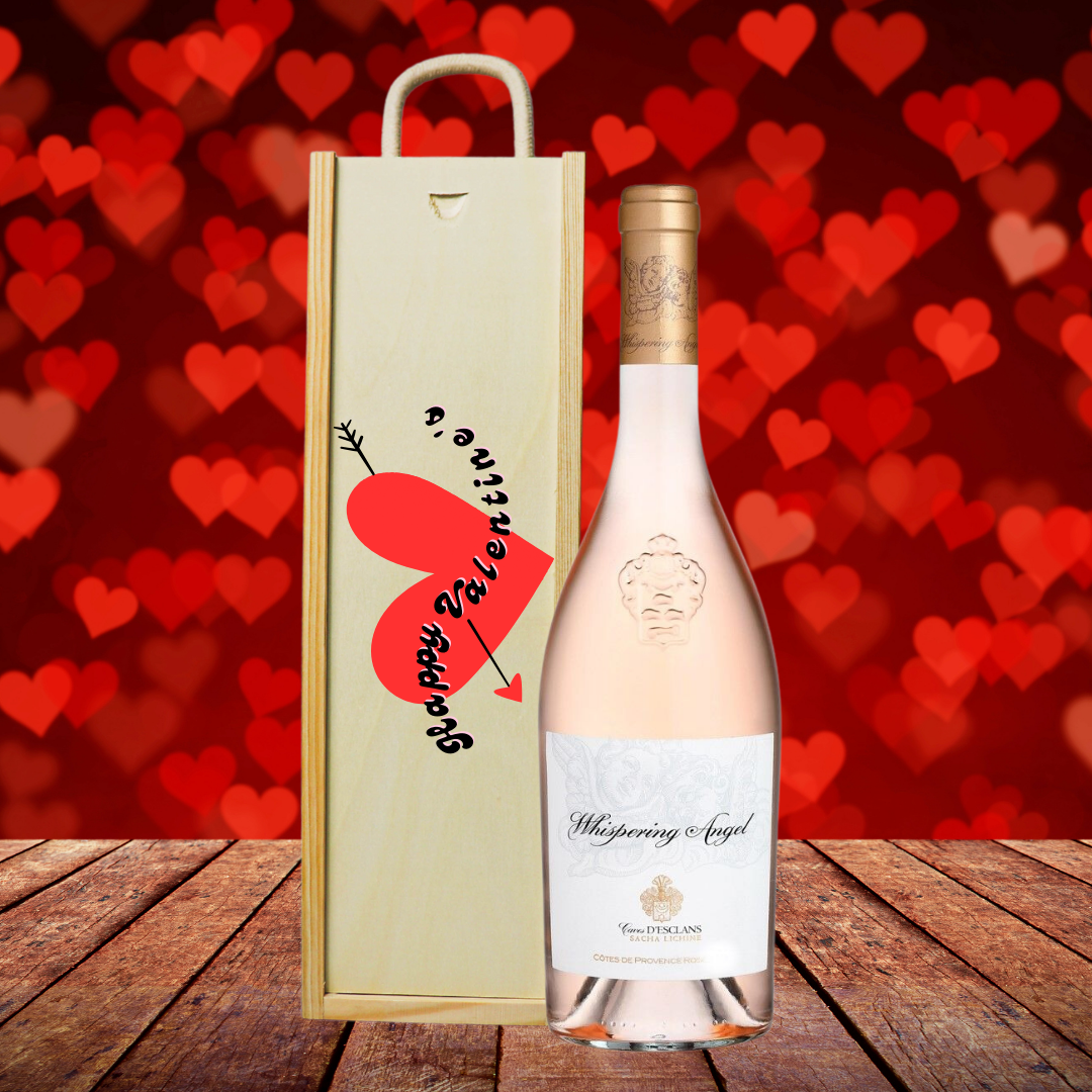 Whispering Angel Rose Wine Valentines Gift Set