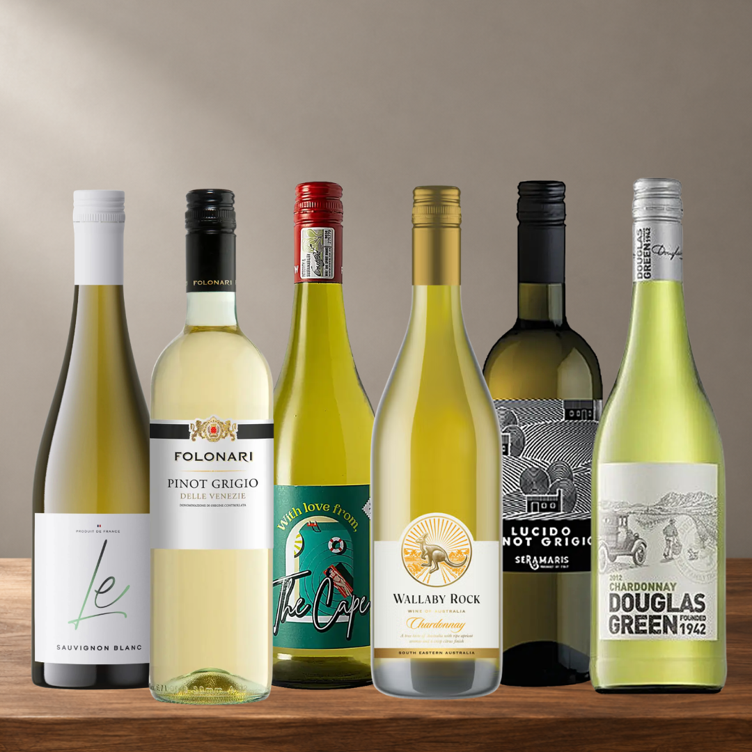White Wine Premium Mixed Case Collection (6 x 75cl Bottles)