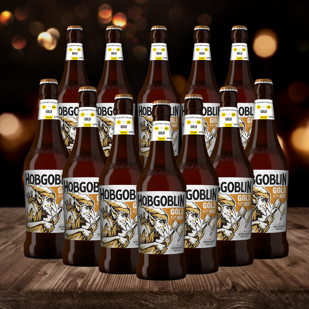 Wychwood Hobgoblin Gold Golden Ale 500ml Bottles - 4.5% ABV (12 Pack) - BEERHUNTER