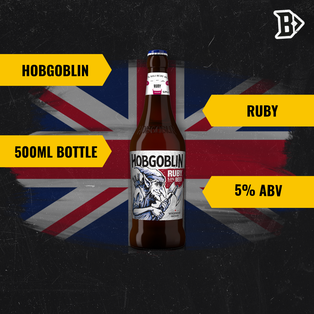 Wychwood Hobgoblin Ruby Golden Ale 500ml Bottles - 5% ABV (12 Pack) - BEERHUNTER