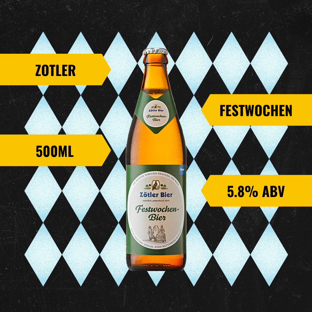 Zotler Festwochen Bier Festbier German Lager 500ml Bottles - 5.8% ABV (Multipack)