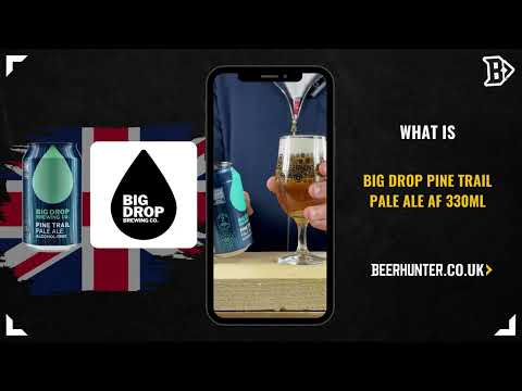 Big Drop Pine Trail Pale Ale British Alcohol-Free Pale Ale 330ml Cans - 0.5% ABV (12 Pack)