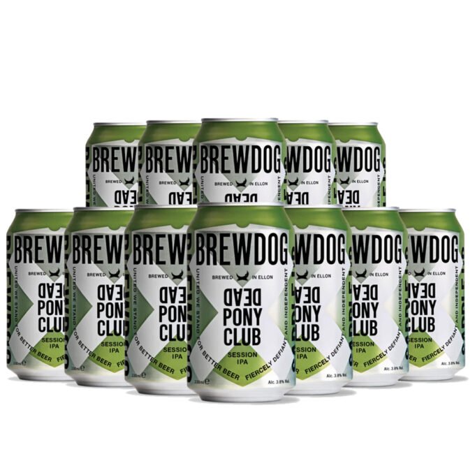 brewdog dead pony pale ale 330ml can 12 pack