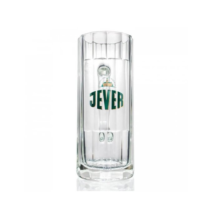 Official Jever tankard, the perfect glass to enjoy a pint of your favourite German pilsner. What better way to drink Jever than with the Tankard it was always meant to.