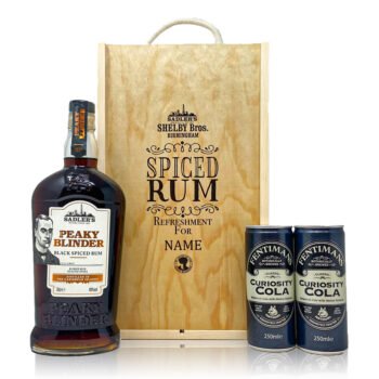 Personalised Peaky Blinders Spiced Rum Gift Set