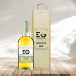 Personalised Wooden Gift Box with Edinburgh Elderflower Gin Liqueur