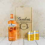 Personalised Wooden Gift Box with Gordons Mediterranean Orange Gin with Fentimans Tonics | Beerhunter