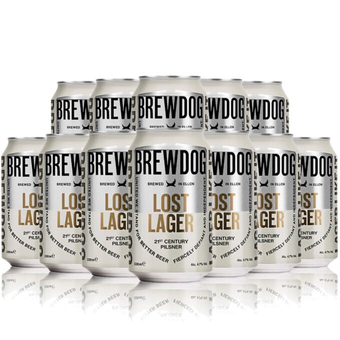 brewdog lost lager 330ml can 12 pack