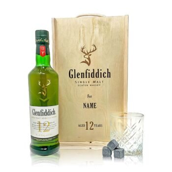 personalised glenfiddich whisky gift set
