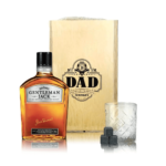 Gentleman Jacks Fathers Day Gift with Rocks Glass & Whiskey Stones