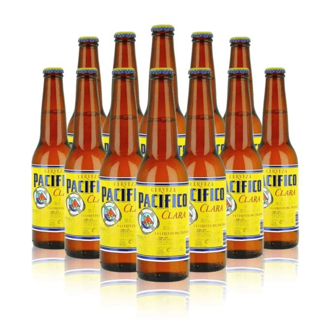 Pacifico Premium Mexican Lager 355ml bottles (12 Pack)