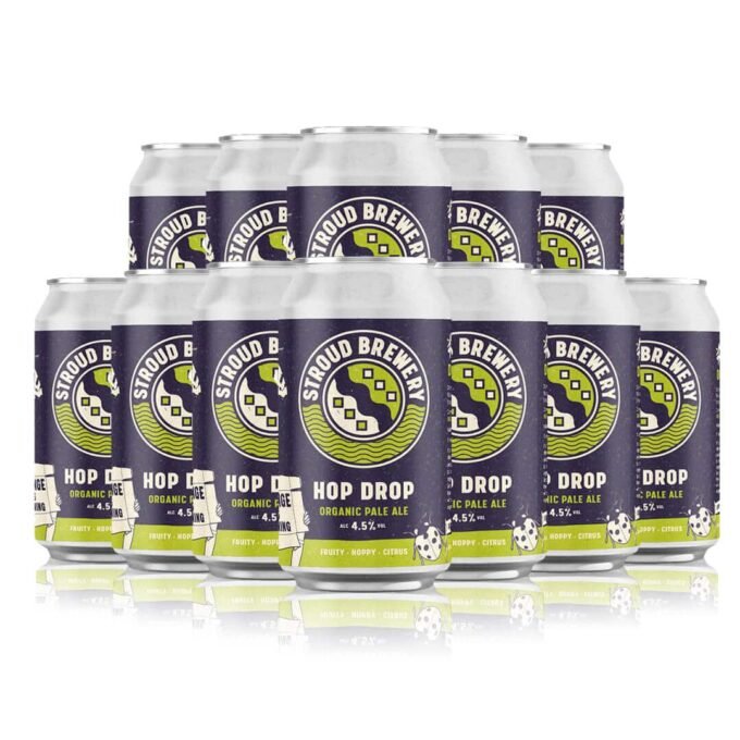 Stroud Brewery Hop Drop Organic Pale Ale 330ml Cans (12 Pack)