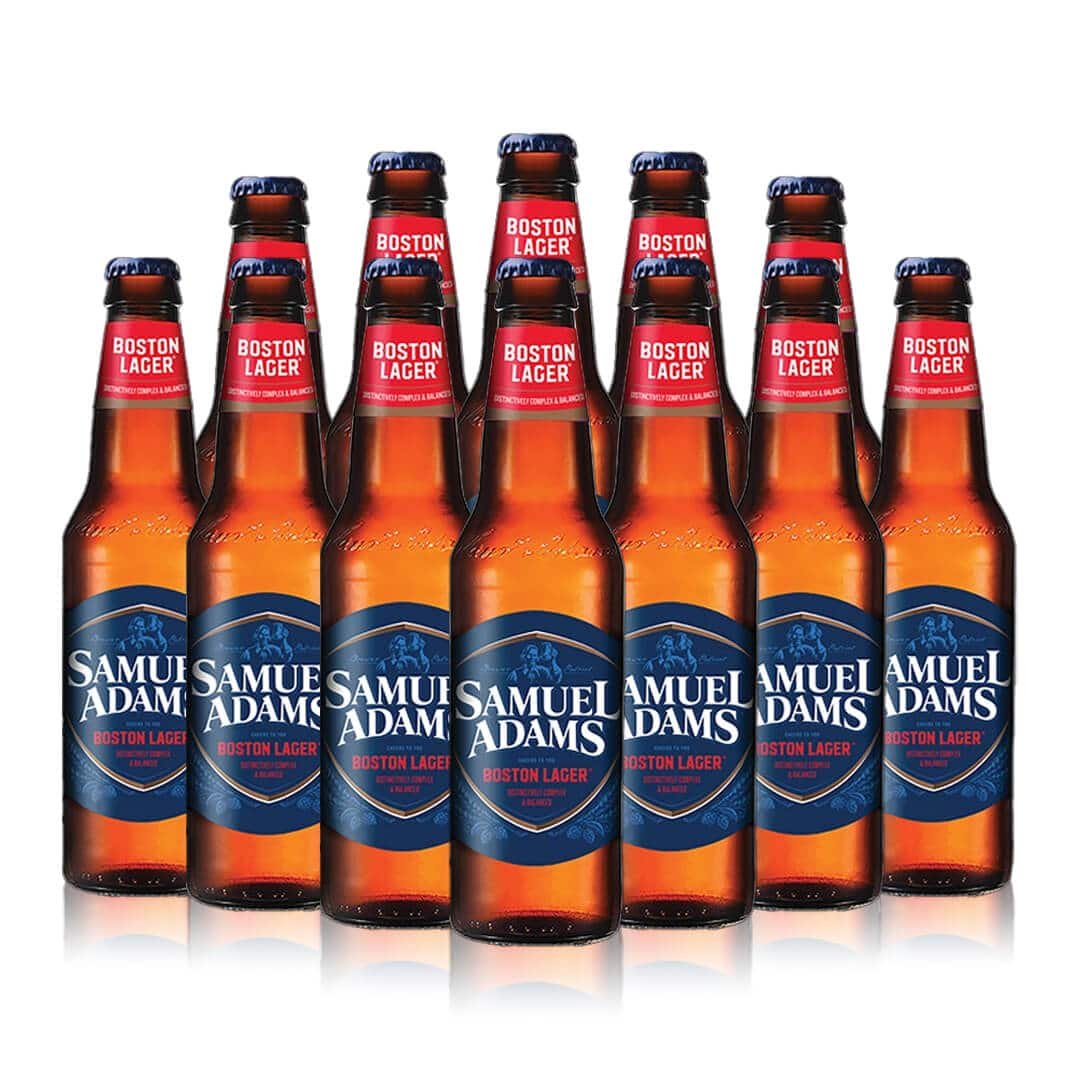 Samuel Adams Premium Boston Lager 330ml Bottle (12 Pack) - 4.8