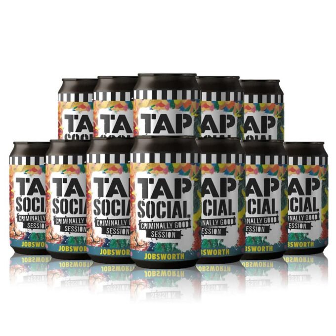 Tap Social Jobsworth Criminaly Good Session Pale Ale 330ml Cans (12 Pack)
