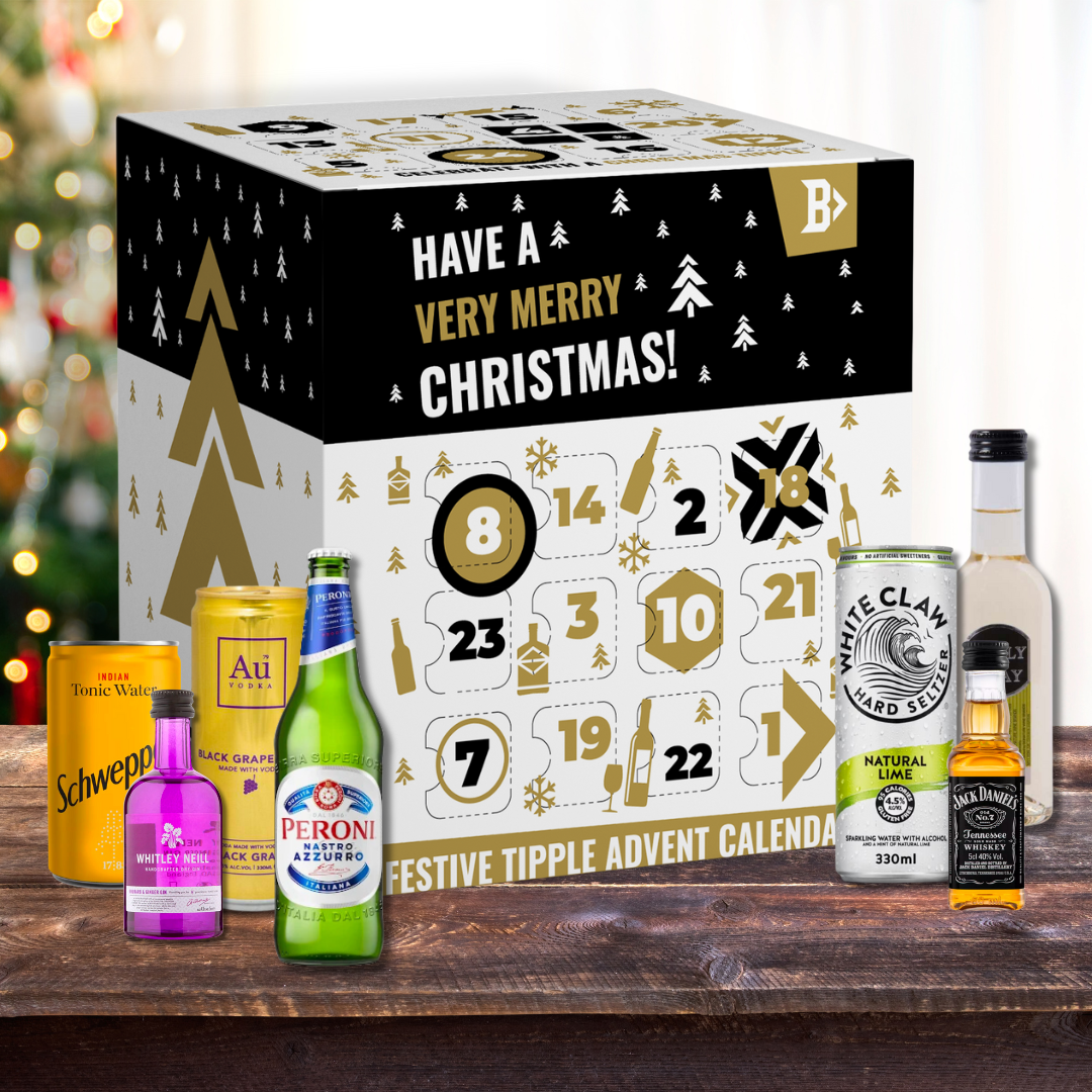 Boozy Christmas Gift Box With Wine, Beer, Spirits & Cocktails