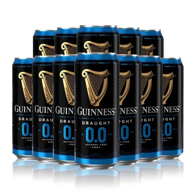 Guinness Draught Alcohol Free Stout 440ml Cans