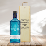 Personalised Whitley Neill Blackberry Gin Gift Set in Wooden Presentation Gift Box – 70cl
