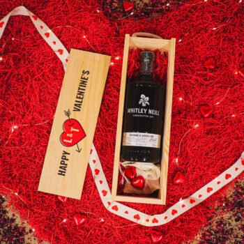 Personalised Valentine's Day Whitley Neill Rhubarb & Ginger Gin Gift Set - 70cl | Beerhunter