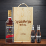 Personalised Captain Morgans Dark Rum Gift Set with Fever Tree Cola - 70cl