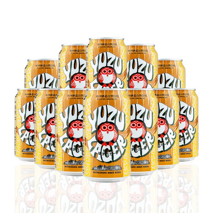 Hitachino Nest Yuzu Lager 330 ml cans 5.5% ABV 12 Pack