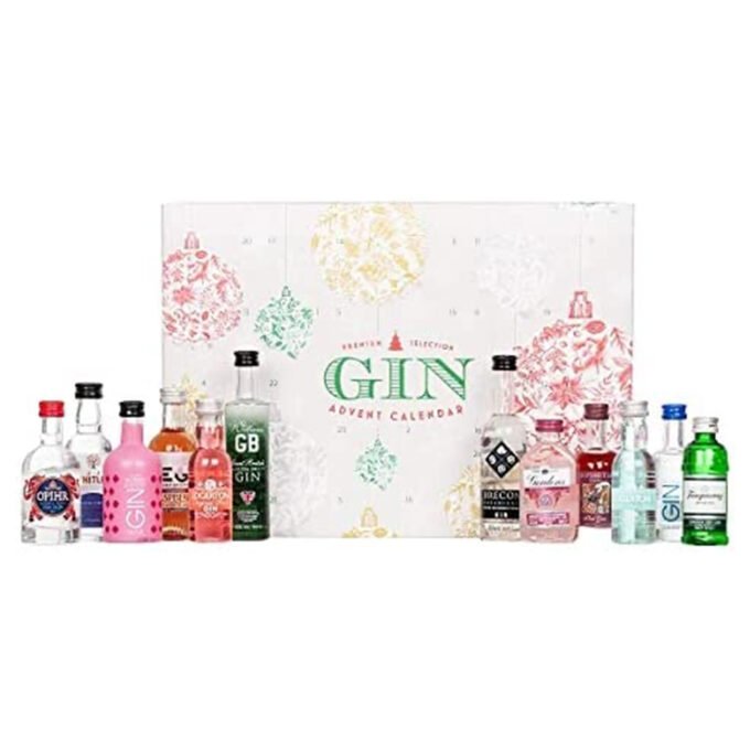 Gin Advent Calendar Premium Selection Pack - 24 Bottles x 5cl