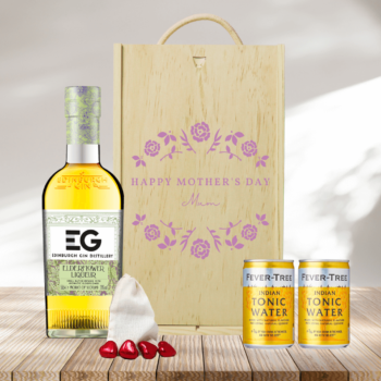 Edinburgh Elderflower Gin Liqueur Mother's Day Gift Set With Fever-Tree Tonics | Beerhunter