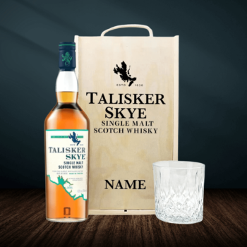 Personalised Talisker Skye Single Malt Scotch Whisky Gift Set with Glass