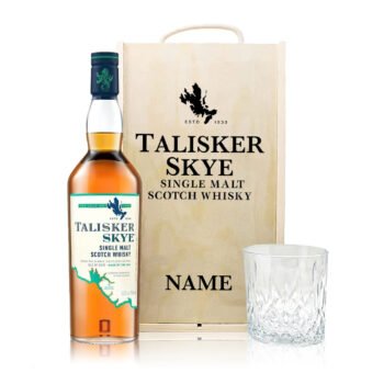 personalised talisker skye Single Malt Scotch Whisky Gift Set with Glass