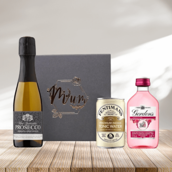 Prosecco & Gordon's Gin Gift Set in Engraved Rose Gold Box for Mum | Beerhunter