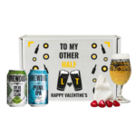 Personalised Valentine's Day Brewdog Craft Beer Can Gift Set with Branded Glass and Heart Chocolates | Beerhunter