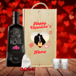 Personalised Valentine's Day Photo Tequila Rose Gift Set with Shot Glasses | Beerhunter