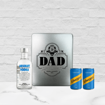 Fathers Day Absolut Vodka Tin Gift Set with Lemonade - 20cl | Beerhunter